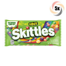 5x Skittles Sour Assorted Flavor Bite Size Candies | 1.80oz | Fast Shipping! - $12.76