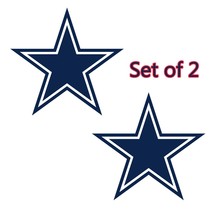 Dallas Cowboys Cornhole Board Decals NEW 12 inches Large Free Ship - Set... - $17.75