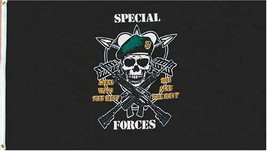 U.S. Special Forces Mess with the Best Die like the Rest 3x5 ft Flag Banner 100D - £10.97 GBP