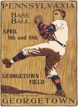 Wall Decor Poster.Home Room art design.Pennsylvania Baseball.Georgetown.11674 - £12.86 GBP+