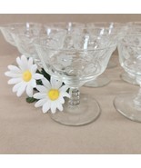 Libbey Rock Sharpe 3005-4 Crystal 3-3/4&quot; Low Sherbet Glasses-Set of 9-Nice! - $53.20