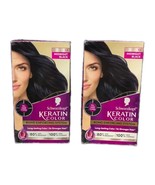 Lot 2 Schwarzkopf Keratin Anti-Age Hair Color Permanent 1.1 Midnight Black - $27.86 CAD