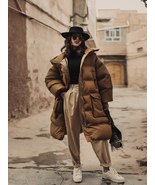 Medium Length Loose Super Thick Down Cotton Jacket For Women's Coat New Winter B - $266.76