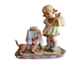 1996 Original Goebel Hummel Figurine &quot;Birthday Cheer&quot; Vintage 6&quot;H Dog Da... - $20.00