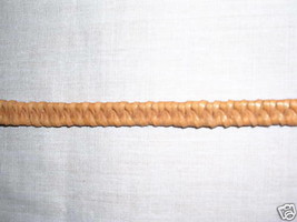New Natural Tanned Real Light Rusty Brown Leather Weave Braid Tie On Bracelet - £3.13 GBP
