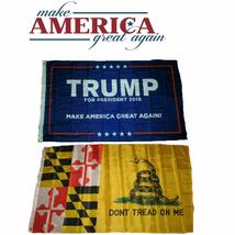 3x5 Trump Make America Great Again Maryland Gadsden Wholesale Flag Set 3&#39;x5&#39; - £10.29 GBP