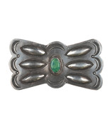 30&#39;s-40&#39;s Navajo Silver and turquoise bowtie belt buckle - £452.71 GBP