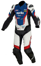 Aprilia Men Motorcycle Leather Suit Street Racing CE Protective Armour J... - £210.10 GBP+
