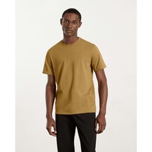 Everlane Mens The Organic Cotton Crew Short Sleeve Hazel Gold S - £7.74 GBP