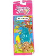 Treasure Trolls Keychain New 1991 4&quot; Ace Novelty Bingo Lottery Blue  - £6.65 GBP