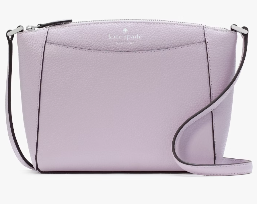 NWB Kate Spade Monica Crossbody Lilac Leather Purse WKR00258 $279 MSRP Gift Bag