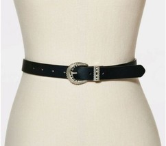  Universal Thread Women&#39;s Black Beaded Western Buckle Belt : Choose Size - £11.15 GBP
