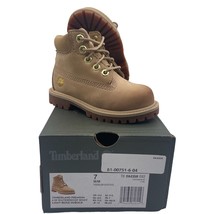 Timberland Premium 6in Waterproof Beige Nubuck Boots Toddler 7 - $44.54