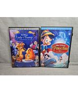 Lot of 2 Disney Platinum Edition 2 Disc DVDs: Lady and the Tramp, Pinocchio - $199.99 MXN