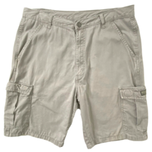 Wrangler Cargo Utility Hiking Shorts Mens size 34 Cotton Pockets Gray - £17.76 GBP