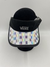 Vans Checkerboard Iridescent Sun Visor Hat Adult One Size Fits Most Adjustable  - £12.42 GBP