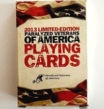 Paralyzed Veterans of America Poker Playing CardsLimited Edition 2013 E7 - £16.02 GBP