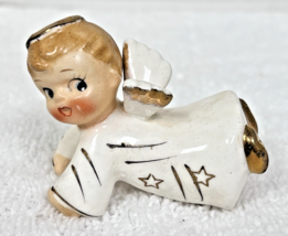 Vintage Boy Angel Candle Hugger Climber Made in Japan w Stars - $16.34