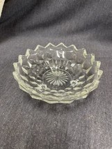 Vintage Fostoria American Glassware 3 Footed Small Bowl /  Candy Trinket Dish 6” - £6.96 GBP