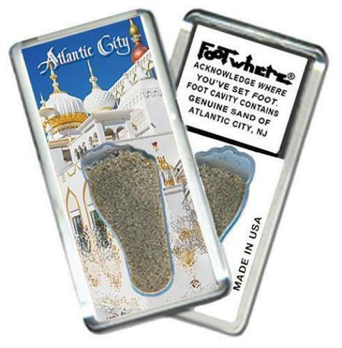 Atlantic City FootWhere® Souvenir Magnet. Made in USA - $7.99
