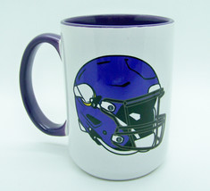 Minnesota Vikings NFL Football Helmet Coffee Mug Tea Cup 15 oz Purple In... - $22.77