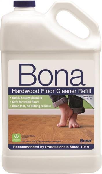 NEW BONA WM700056001 READY TO USE 160 OZ HARDWOOD FLOOR CLEANER LIQUID 1565035