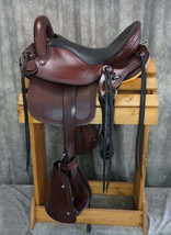 Endurance seat saddle 17&quot;on Eco-leather buffalo color Brown all sizes available. - £517.47 GBP