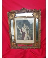 Antique 19c handcolored engraving Napoleon Le Grand Baroque Frame by Des... - £789.31 GBP