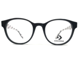 Converse Eyeglasses Frames CV5002 001 Black White Round Full Rim 50-20-140 - £29.71 GBP