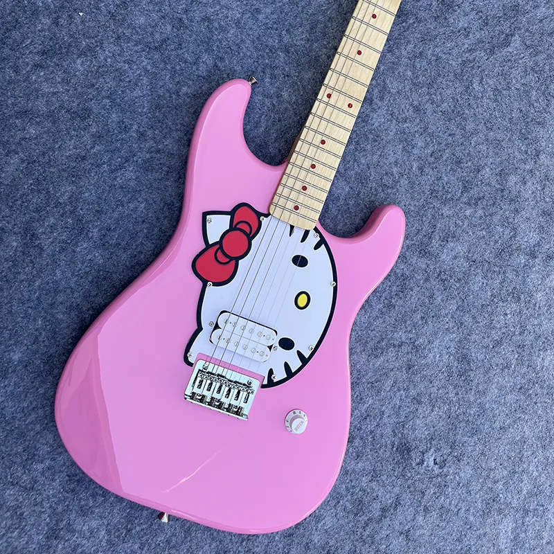 Reig Hellokitty Guitare Électronique Avec Micro – 6 Cordes, 8 Mélodies, Piles LR6, Cadeau Enfant 3 Ans+