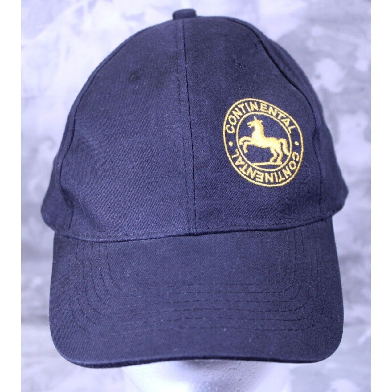 Continental Tire Horse Logo Front Rear Trucker Baseball Cap Hat Adjustab... - $9.36