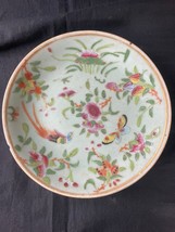 Ancien Chinois Porcelaine Plaque Peint Paradis Oiseau Papillon. Marquée - £79.09 GBP