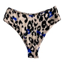 Shein Womans Swim Bottoms Size Small Tan Black Animal Print High Waist NEW  - $17.60
