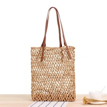 Crochet Weaving Tote Net bag Lady Vacation Beach Handbag 5 Colors - £34.11 GBP