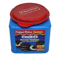 VINTAGE 1996 FISHER PRICE GAMES OREO COOKIE SHAPE MATCHIN MIDDLES 78858 ... - $46.55