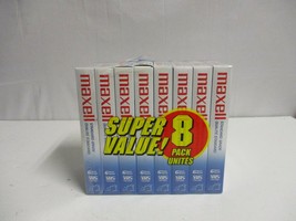Maxell VHS Standard Grade Tape 6 Pack T-120 6 hours  - £19.45 GBP