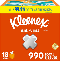 Anti-Viral Facial Tissues, Classroom or Office Tissue, 18 Cube Boxes, 55... - €56,01 EUR