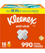 Anti-Viral Facial Tissues, Classroom or Office Tissue, 18 Cube Boxes, 55... - €55,72 EUR