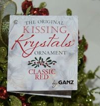 Ganz Kissing Krystals KK15 Mistletoe Kiss Ball Ornament Set of 2 image 3