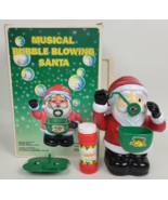 Vintage 1990s Christmas Musical Bubble Blowing Santa 1995 (works) - $29.70