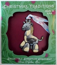 Christmas Tree Ornament Year 2014 Giraffe Baby&#39;s First 1st Gloria Duchin... - $19.34