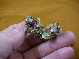 (R51-14) 38.3 gram Bismuth rainbow crystal element Bi gemstone Mineral specimen - £28.83 GBP