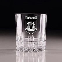 Driscoll Irish Coat of Arms Perfect Serve Cut Glass Tumbler - Set of 4 - £61.51 GBP