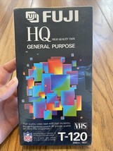Fuji HQ High Quality Tape General Purpose VHS T-120 Blank Media - £4.62 GBP