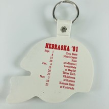 Keychain 1991 Nebraska Huskers Helmet Football Schedule Key Fob Ring Dub... - $12.69