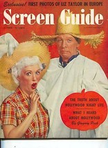 Screen Guide-Betty Grable-Dan Daliley-Gregory Peck-Vic Damone-Oct-1950 - £142.20 GBP