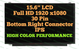 15.6&quot; Fhd Laptop Led Screen Matte Premium Ahva Ips Compaq Hp Sps 755697-3D2 - £70.35 GBP