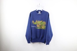 Vintage 90s Country Primitive Mens Large Faded Tennessee Trees Sweatshirt USA - £39.30 GBP
