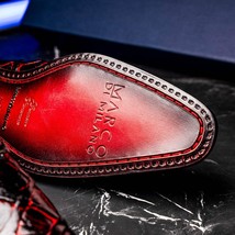 Marco Di Milano Genuine Pirarucu Exotic Lace-Up Olivieri Blackcherry image 8