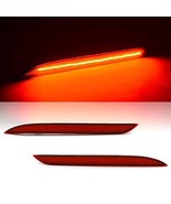 Octane Lighting Rear Bumper Red LED Reflector Light Lens Pair for 15-17 ... - $54.26 CAD